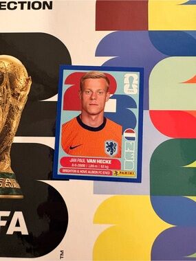 Panini FIFA World Cup 2026 Sticker Jan Paul Van Hecke NED 9 Soccer Blue Parallel